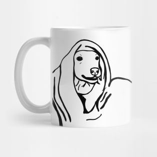 Funny dog in blanket Mug